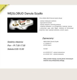 Węglobud Danuta Szydło Construction – Plumbing,  Polish firm