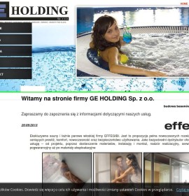 GE Holding Sp. z o.o. Sports and Tourism – Beaches and Pools, Sports and Tourism – Pools and Water Parks,  Polish firm