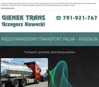 “Gienek Trans” Usługi Transportowe Grzegorz Krawiecki Industry and Manufacturing – Fuels, Automotive – Lubricants Oils Fuels,  Polish firm