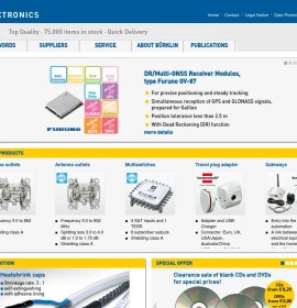 Bürklin – A World of Electronics German online store