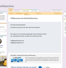 Butterblümchen Shop German online store