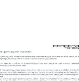 Concona Wohndesign Store German online store