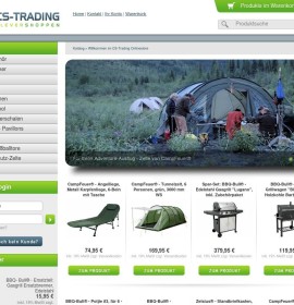 cs.trading.de – Online Shop – tents, office chairs, sinks German online store