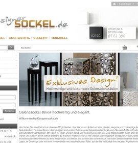Designersockel.de – quality – stylishly – elegant – gallery pedestal German online store