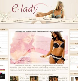 Lingerie Lingerie Lingerie Lingerie shop in e-lady German online store