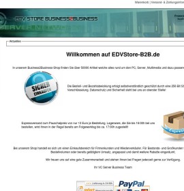 EDVStore-B2B German online store