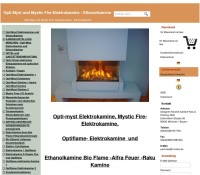 Ethanol fireplaces and electric fireplaces German online store