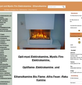 Ethanol fireplaces and electric fireplaces German online store