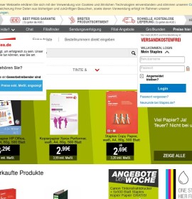 Staples.de – Your partner for office supplies, office furniture and office equipment German online store