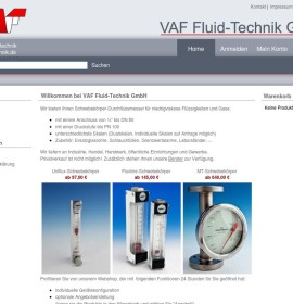 VAF Fluid-Technik GmbH German online store