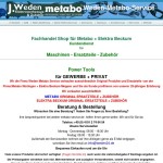 Vedas Spare parts for Metabo and Elektra Beckum Parts German online store