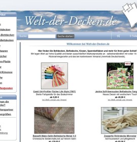 Welt-der-Decken.de – High-quality bedspreads and home textiles German online store