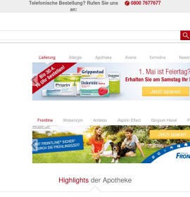 Apo discounters. The mail order pharmacy with the most competitive price German online store