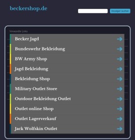 BECKER – all Outdoor German online store