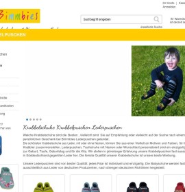 Bimmbies Krabbelschuhe Krabbelpuschen Lederpuschen German online store