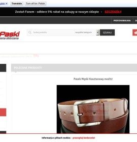 Stylish leather belts for men and women Polish online store