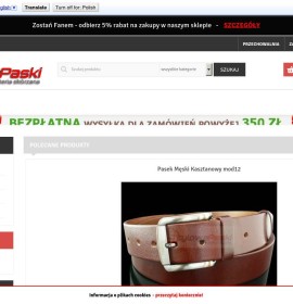 Stylish leather belts for men and women Polish online store