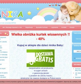Online shop for children Anika Baby Shop Polish online store