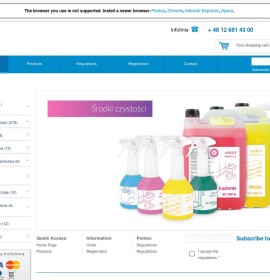 Web shop for packaging, disposable dishes and cutlery as well as professional chemistry and cleaning Polish online store