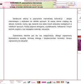 Internet Haberdashery Kokonek – shop online with articles for needlework Polish online store