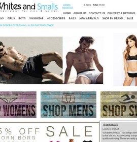 Whites And Smalls store Fashion  British online store