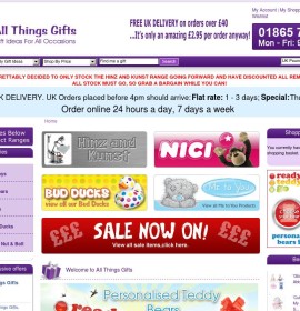 All Things Gifts store Gifts Toys British online store