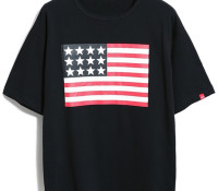 Black American Flag Patch Short Sleeve Loose T-shirt – Choies – Men’s Clothes – Tops & Shirts – T-Shirts,