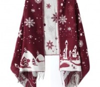 Snowflake Jacquard Scarf – Chicnova – Women’s Clothes – Accessories – Scarves & Shawls,