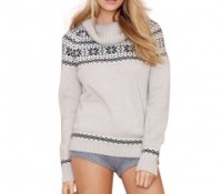 Cowl Neck Sweater with Snowflake Design – Chicnova – Women’s Clothes – Jumpers & Cardigans – Sweaters & Pullovers,