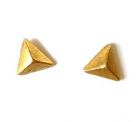 Golden Brass Earrings with Pyramid – Carnet de Mode – Women’s Jewelry – Jewelry – Rings, Women’s Clothes – Underwear & Lingerie – Bras,