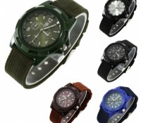 Men's Pilot Aviator Style Fabric Strap Quartz Sports Wrist Watch – Cndirect –