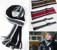 Men's Winter Classical Artificial Wool Tassels Scarf Long Shawl – Cndirect –