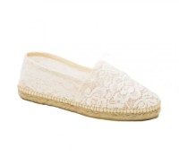 White Lace Espadrilles – Cancan Blanche – Carnet de Mode – Women’s Shoes – Espadrilles – ,