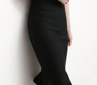 Solid Color High Waist Flouncing Hem Midi Skirt – OASAP – Women’s Clothes – Skirts – ,