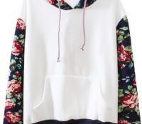 Trendy Floral Paneled Long Sleeve Hoodie – OASAP – Women’s Jewelry – Jewelry – Rings, Women’s Clothes – Sweatshirts & Hoodies – ,