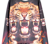 Unisex Sweatshirt With More Leopards Print – Choies – Men’s Clothes – Sweatshirts & Hoodies – ,