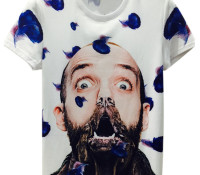 White 3D Unisex Man with Dog Mouth Print T-shirt – Choies – Men’s Clothes – Tops & Shirts – T-Shirts,