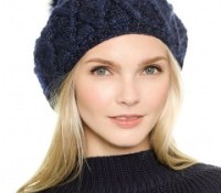 Bobble Beret in Chunky Knit – Chicnova –