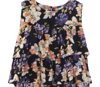 Jollychic Floral Peplum Chiffon Womens Blouse – Women’s Clothes – Blouses & Tunics – ,