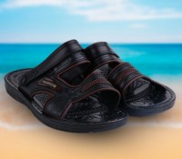 New Male Sandals Casual Leatherette Male Slippers Men's Beach Shoes Sandals 1 Size Black – Cndirect – Men’s Shoes – Slippers – , Men’s Shoes – Sandals – ,