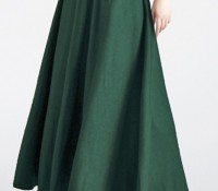 Elegant Solid High Waist Pleated A-Line Maxi Skirt – OASAP – Women’s Clothes – Skirts – ,