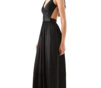 Elegant V Neck Backless Maxi Dress – OASAP – Women’s Clothes – Dresses – ,