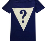 Blue Unisex Triangle And Question Mark Print T-shirt – Choies – Men’s Clothes – Tops & Shirts – T-Shirts,