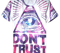 White Letter and Eye Print Short Sleeve T-shirt – Choies – Men’s Clothes – Tops & Shirts – T-Shirts,