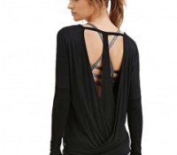 Round Neck Top with Cutout Back – Chicnova –