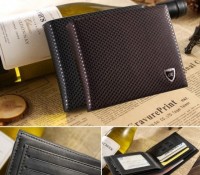 Men Classic Fashion Dot Pattern Leather Pockets Credit/ID Cards Holder Purse Wallet – Cndirect –
