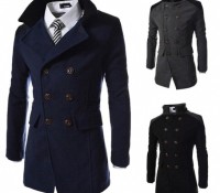 Stylish Men Slim Personalized Pocket Double-breasted Winter Long Jacket Overcoat Trench Coat – Cndirect – Men’s Clothes – Jackets & Coats – Coats, Men’s Clothes – Jackets & Coats – Jackets,