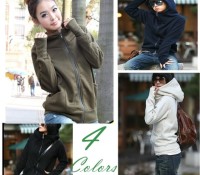 Women Korea Long Sleeve Short Hoodie Coat Outerwear – Cndirect – Women’s Clothes – Jackets & Coats – Coats, Women’s Clothes – Sweatshirts & Hoodies – ,