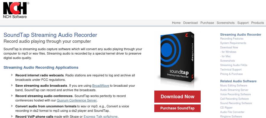 SoundTap Streaming Audio Recorder