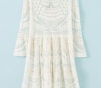 Chic Ivory Sheer Floral Lace Print Dress – OASAP – Women’s Jewelry – Jewelry – Charms & Beads, Women’s Clothes – Dresses – ,